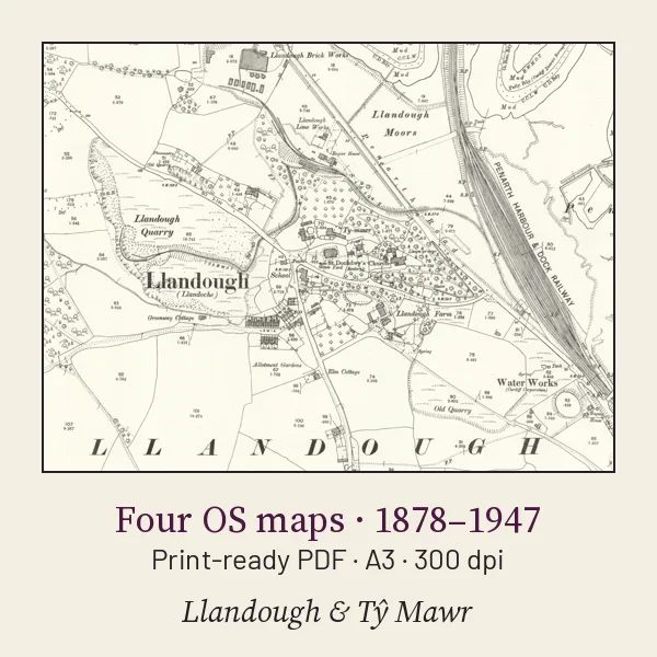 Llandough & Tŷ Mawr: Four OS Maps, 1878–1947 (PDF)