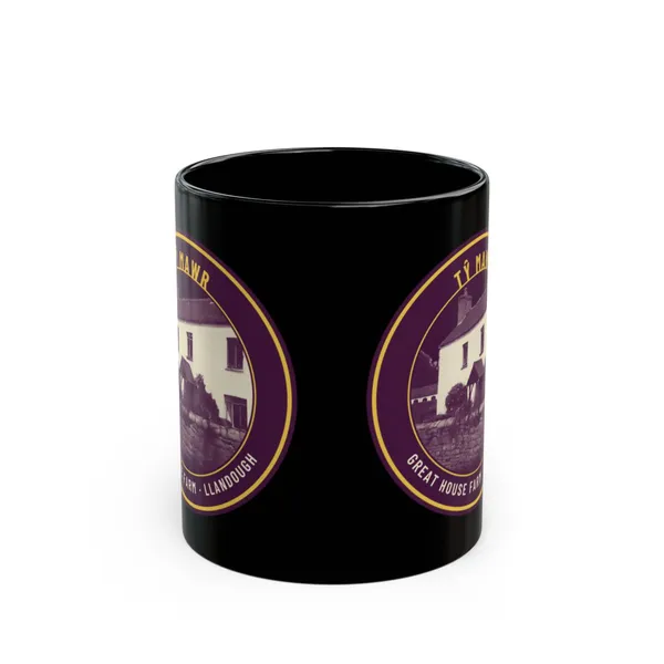 Tŷ Mawr Black Mug
