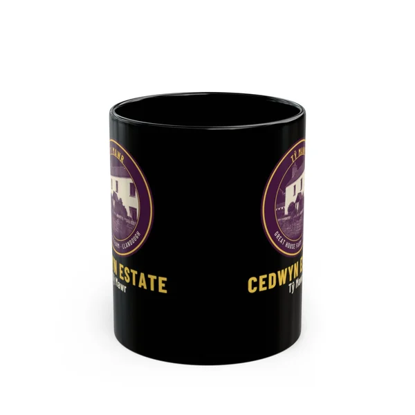 Tŷ Mawr Black Mug