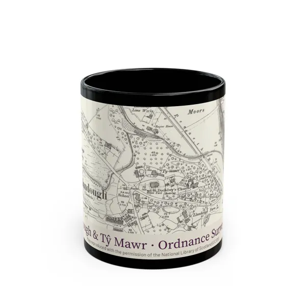 Llandough 1900 Map Mug